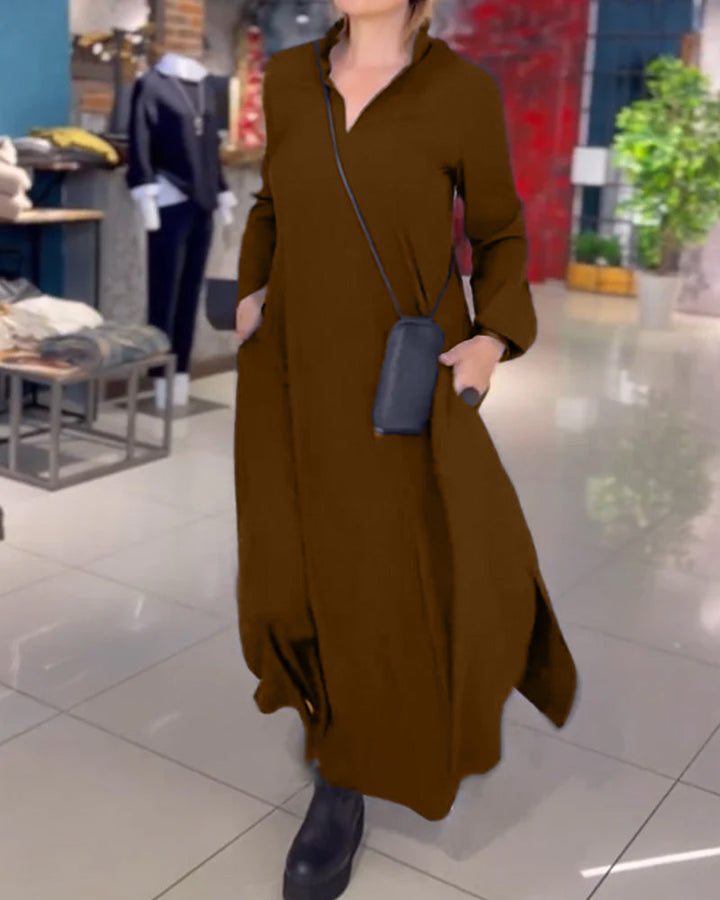 Karen™ | Elegant Skjortekjole med Knaplukning - Freya Kobenhavn