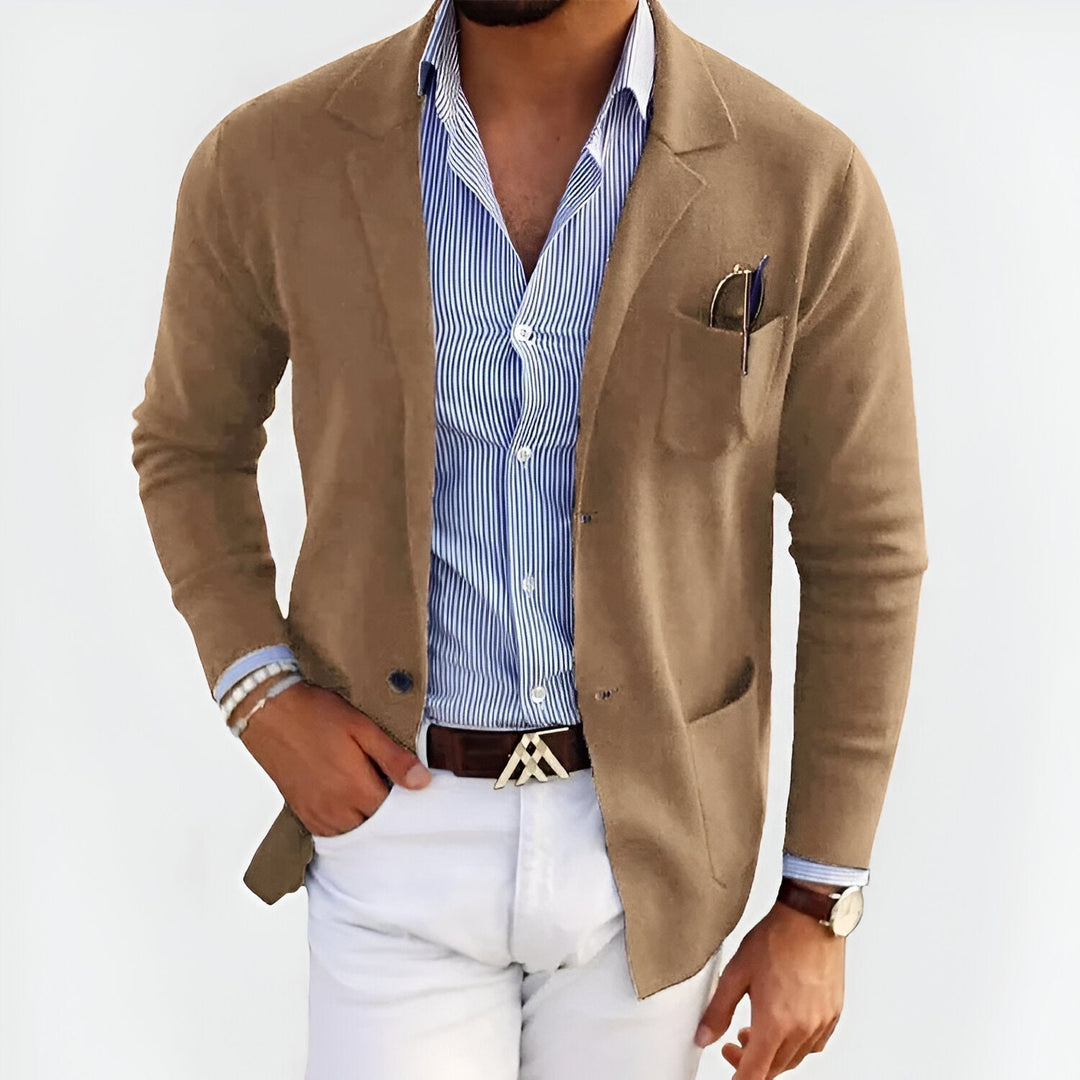 Jean | Casual Blazer med Stribet Skjorte