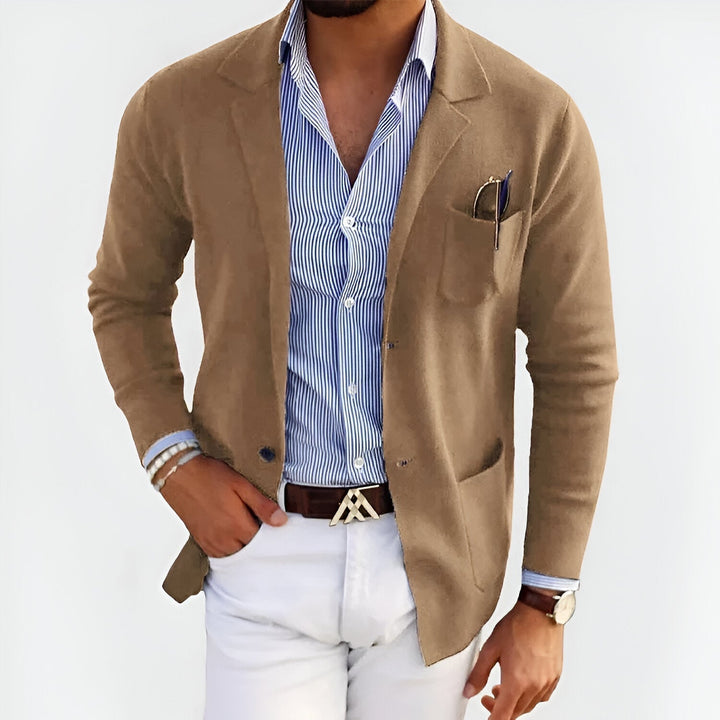 Jean | Casual Blazer med Stribet Skjorte