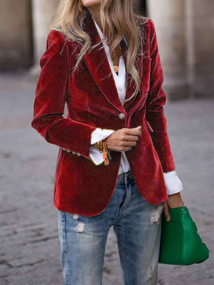 Kamma | Elegant og stilfuld blazer i fløjl - Freya Kobenhavn