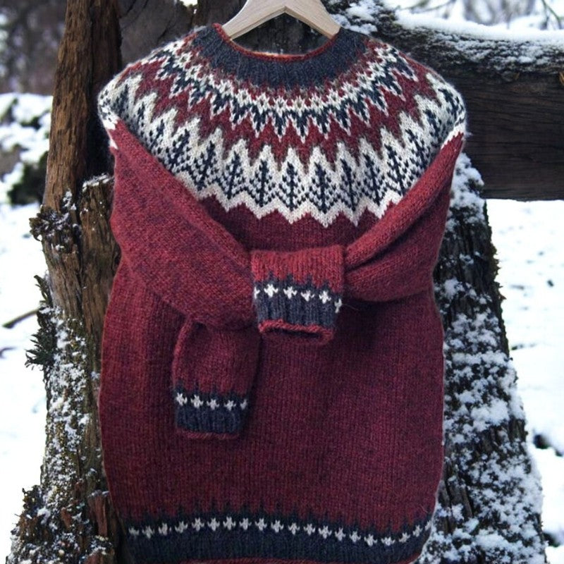 Emma™ | Hyggelig Fair Isle Striktrøje - Freya Kobenhavn