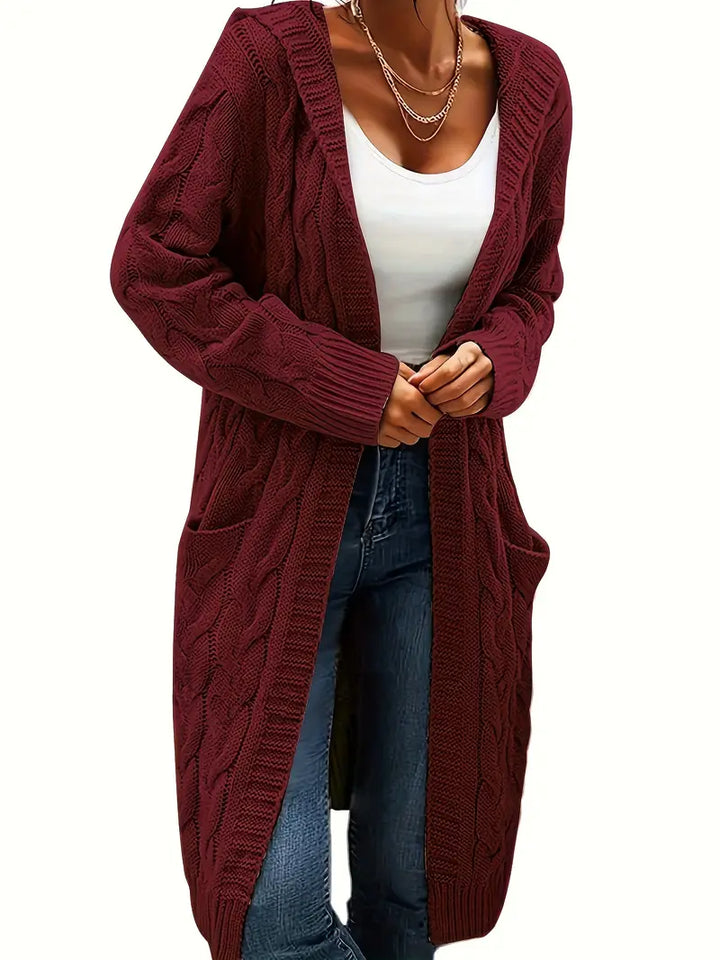 Charline | Women’s Knit Long Sweater with Front Pockets - Freya Kobenhavn