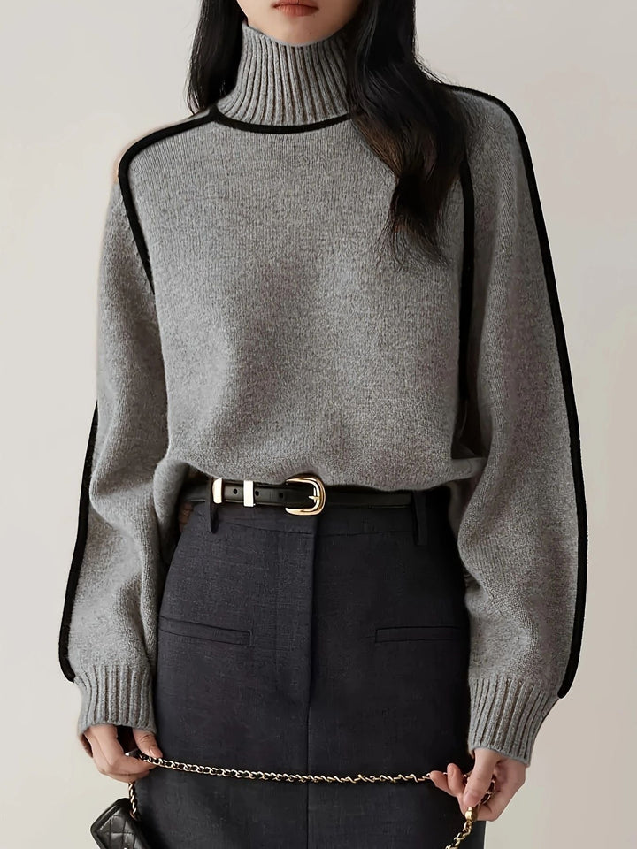Emilie™ | Oversized Sweater med Kontrast-Syninger - Freya Kobenhavn