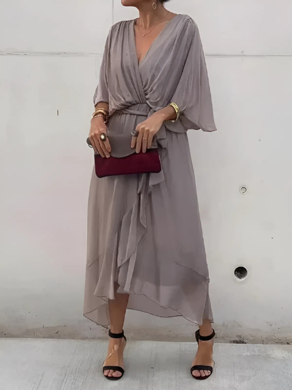 Louise | Elegant Slå-om Kjole - Freya Kobenhavn
