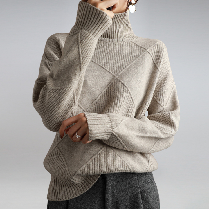 Adelina™ | Blød Rullekravesweater - Freya Kobenhavn