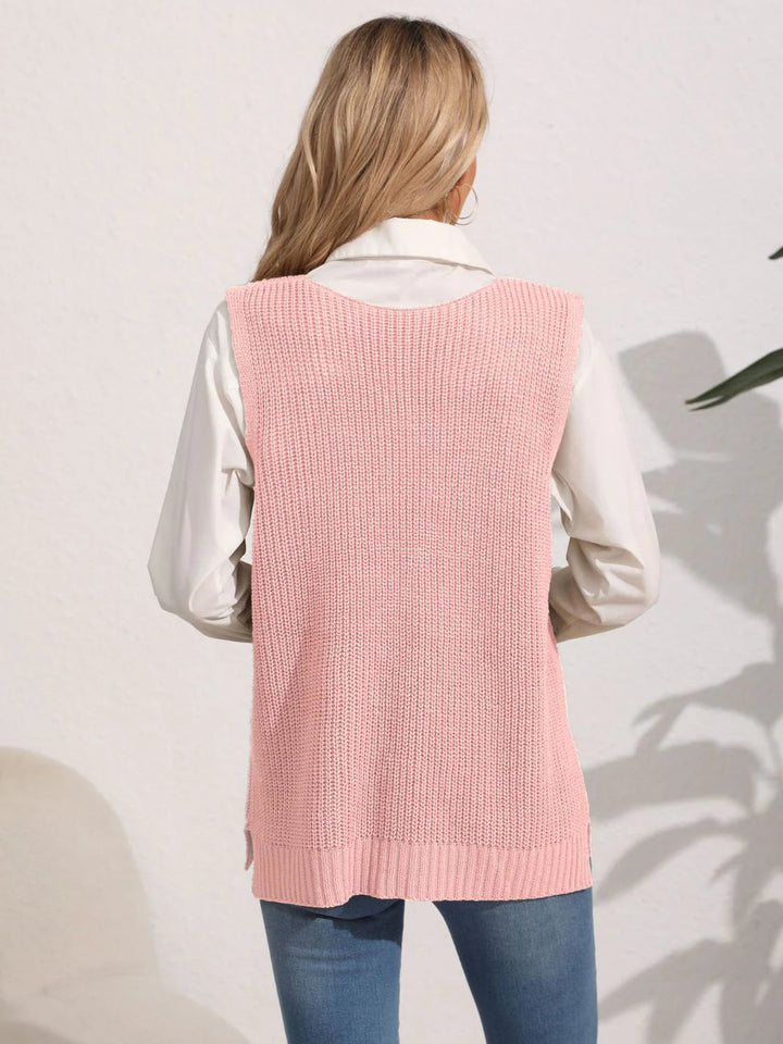 Liva | Vinter Dame Sweatervest med Perledetaljer - Freya Kobenhavn