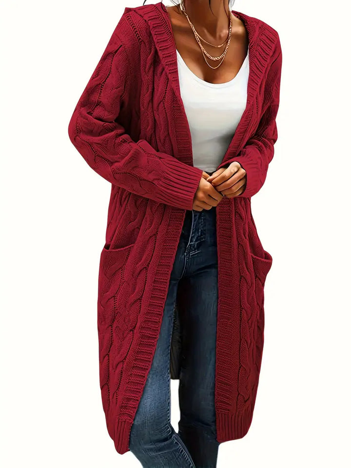 Charline | Women’s Knit Long Sweater with Front Pockets - Freya Kobenhavn