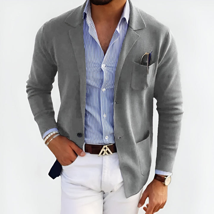 Jean | Casual Blazer med Stribet Skjorte