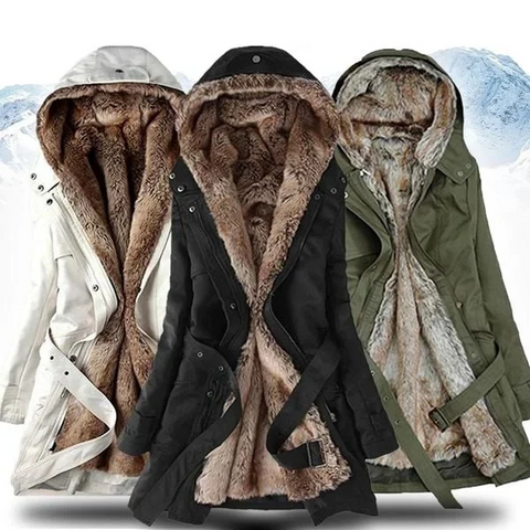 Inger™ | Stilfuld Frakke med Faux Pelsfor - Freya Kobenhavn
