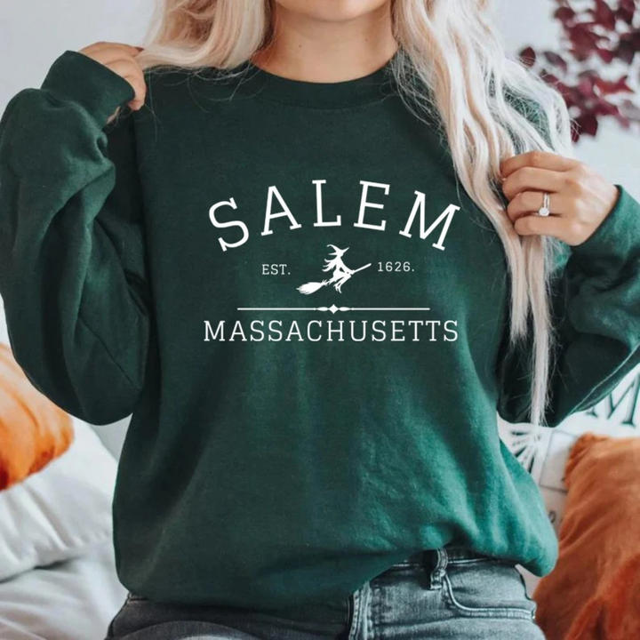 Mathilde | Vinter Dame Sweatshirt med Heks Print - Freya Kobenhavn
