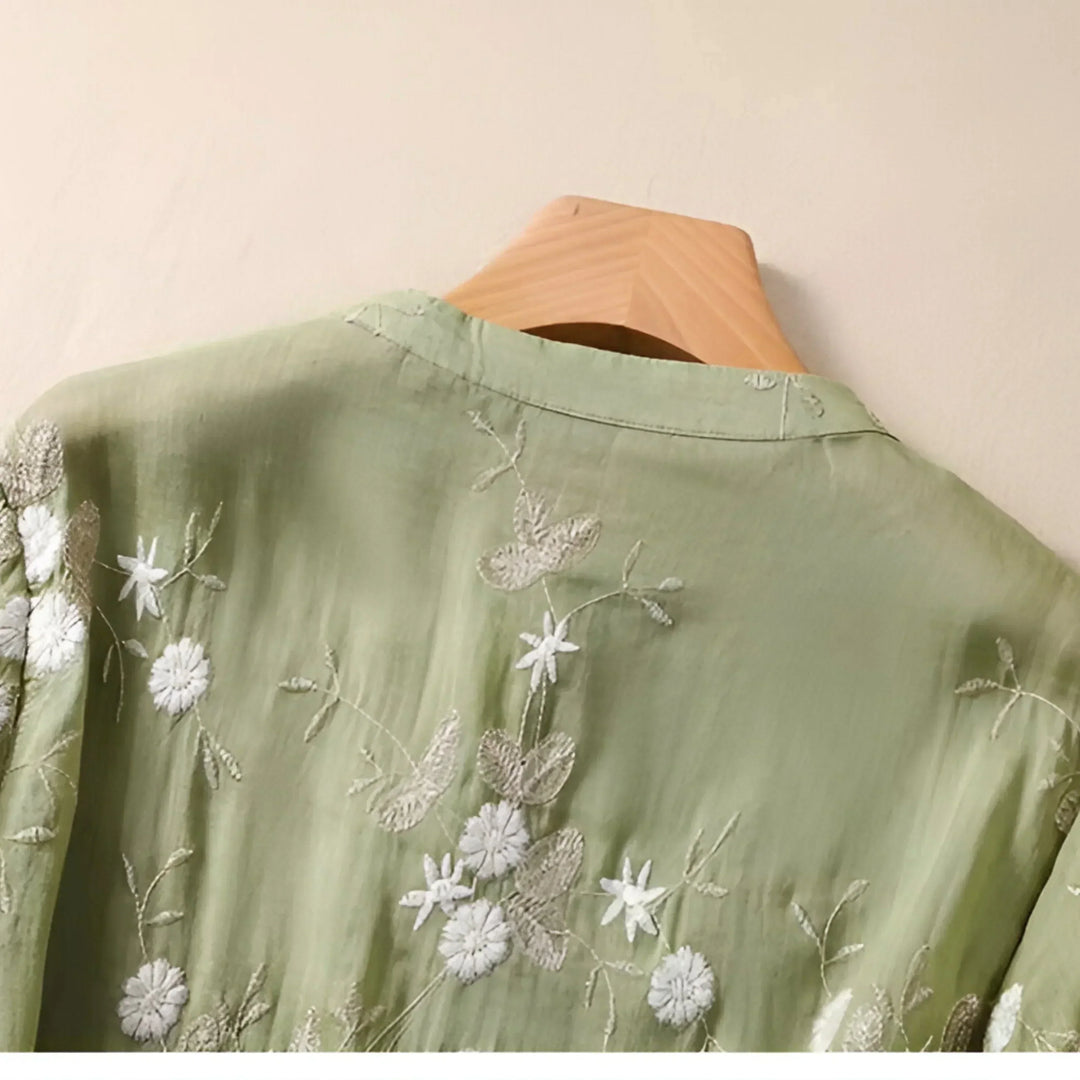 Emma™ | Let og Elegant Bomuldsbluse - Freya Kobenhavn