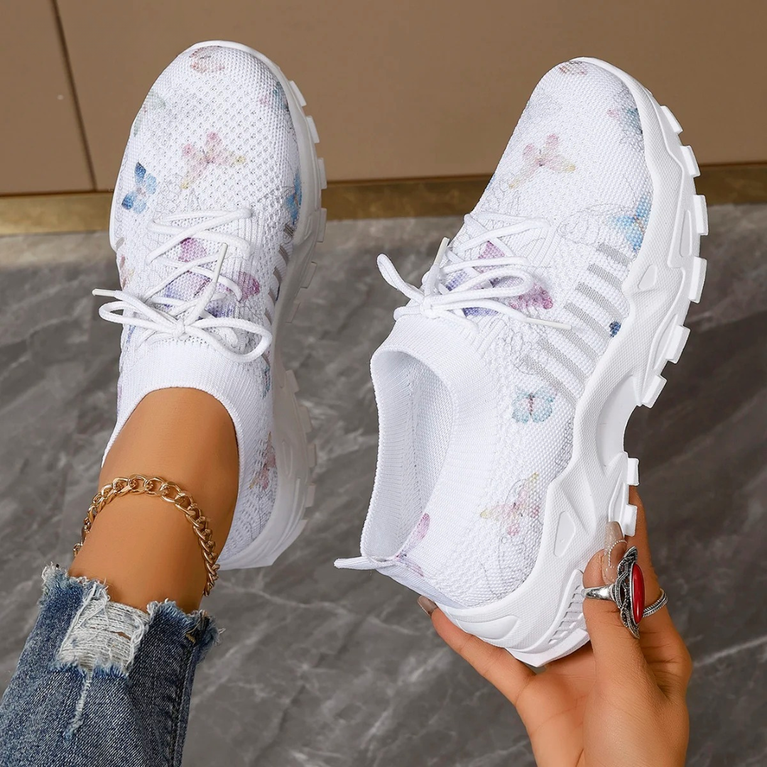Philipa | Stilfulde og Behagelige Sneakers med Sommerfugl - Freya Kobenhavn
