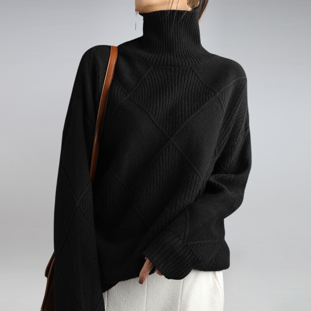 Adelina™ | Blød Rullekravesweater - Freya Kobenhavn