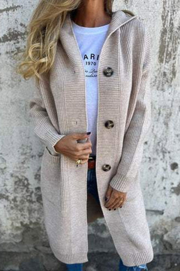 Charlotte | Casual Og Behagelig Hættetrøje-Cardigan - Freya Kobenhavn