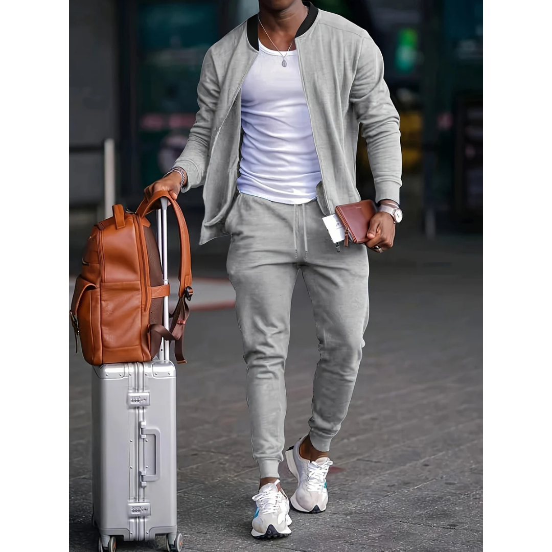 Kasper | Herre Casual Jakke Og Joggers Med Elastisk Talje - Freya Kobenhavn