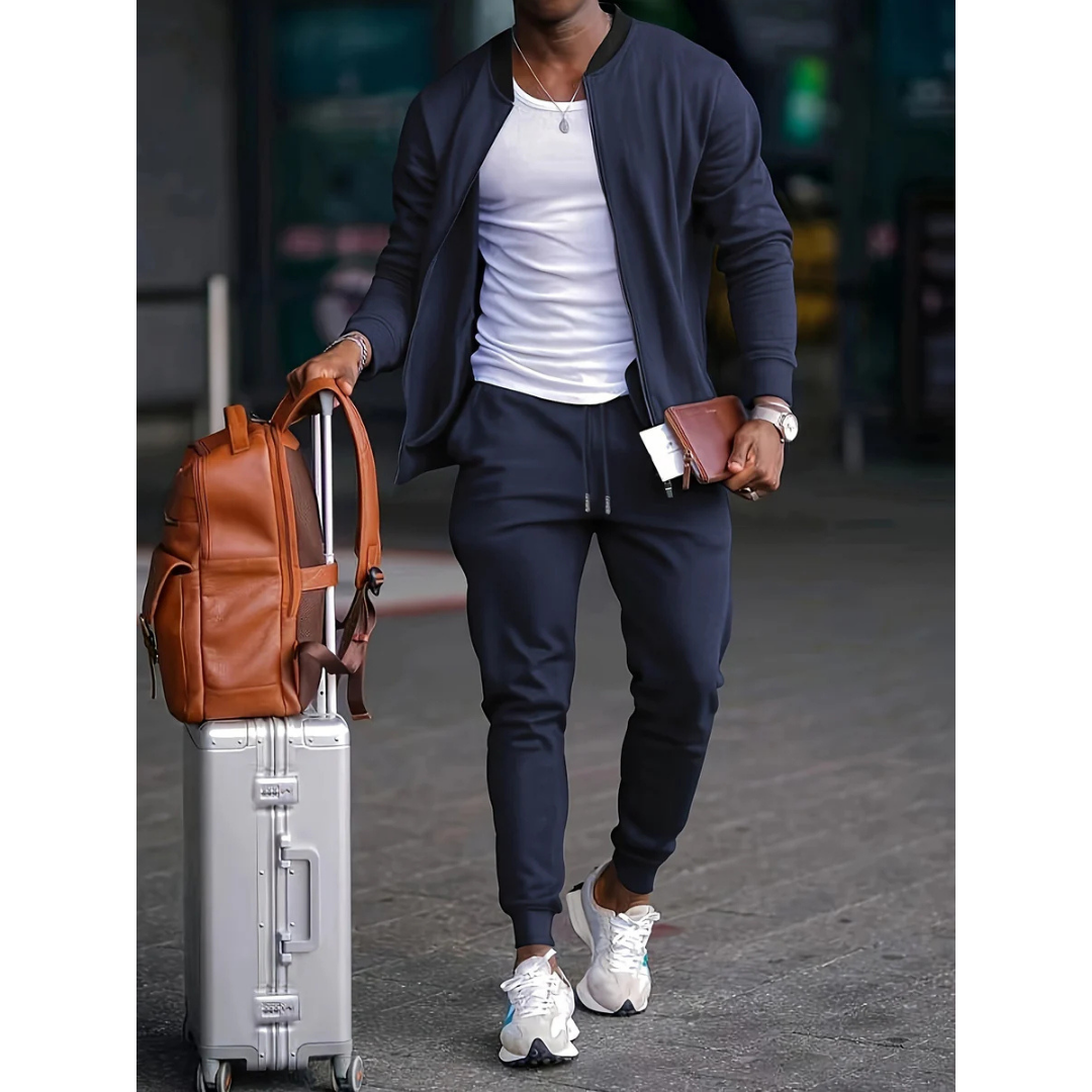 Kasper | Herre Casual Jakke Og Joggers Med Elastisk Talje - Freya Kobenhavn
