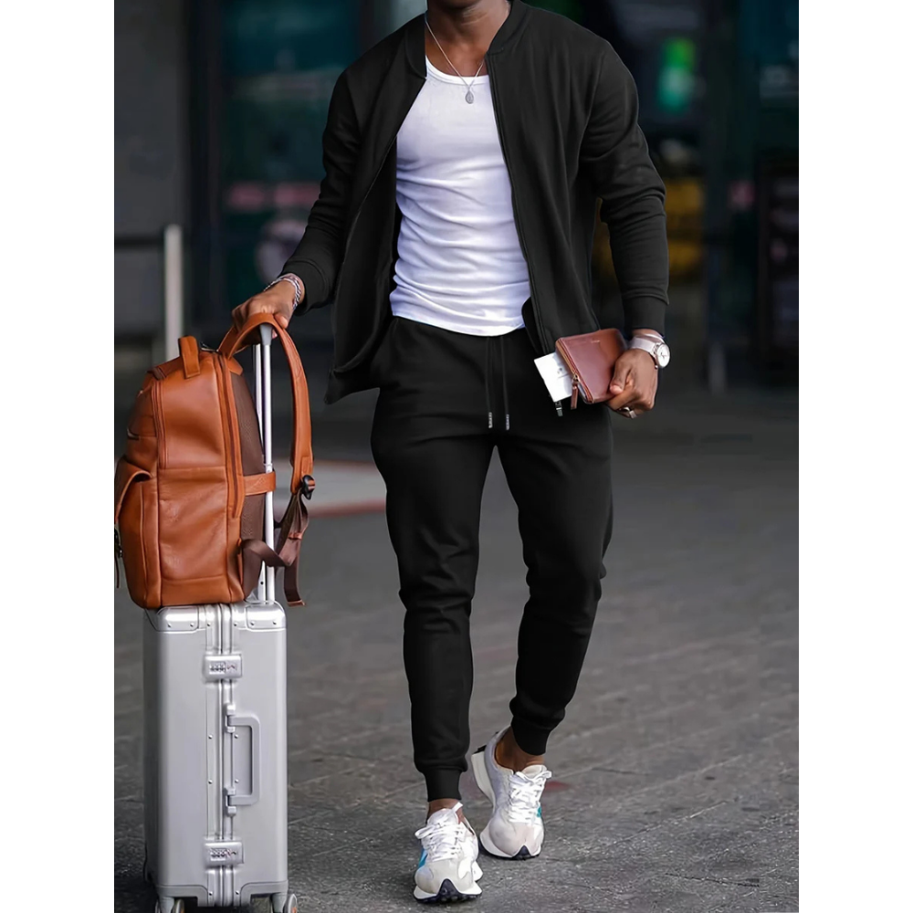 Kasper | Herre Casual Jakke Og Joggers Med Elastisk Talje - Freya Kobenhavn