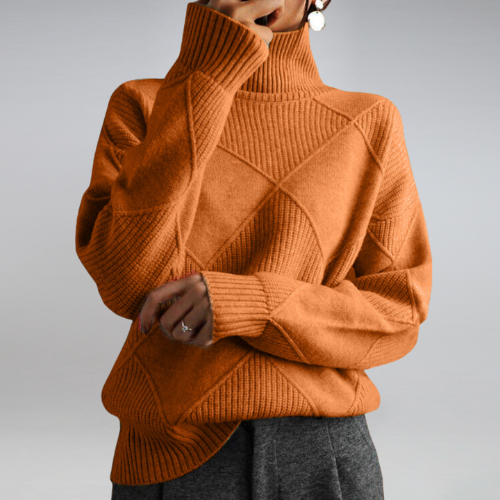 Adelina™ | Blød Rullekravesweater - Freya Kobenhavn