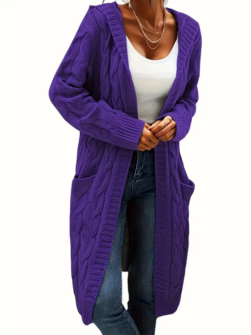 Charline | Women’s Knit Long Sweater with Front Pockets - Freya Kobenhavn