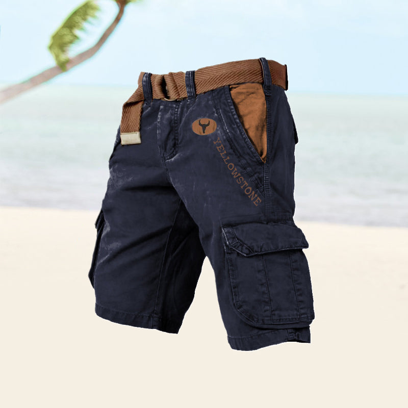 Thage | Yellowstone Cargo Shorts til Mænd - Freya Kobenhavn