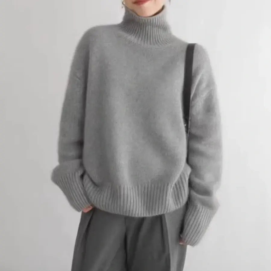 Malou | Elegant Og Stilfuld Oversized Vinterstriktrøje - Freya Kobenhavn