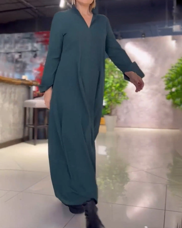 Karen™ | Elegant Skjortekjole med Knaplukning - Freya Kobenhavn