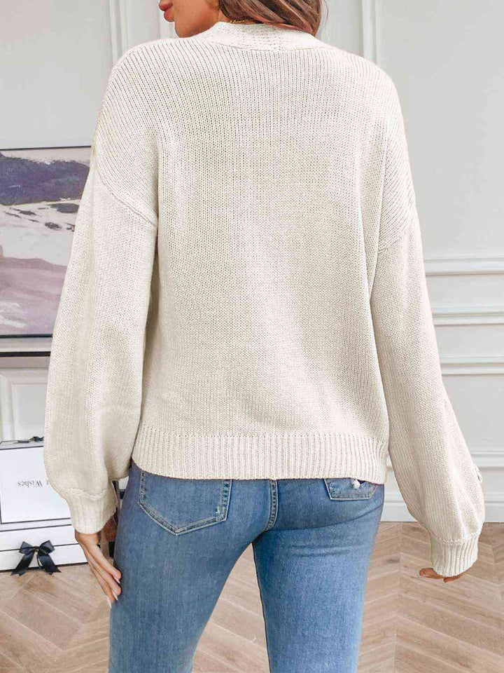 Inger | Dame Vinter Cardigan med Blomsterbroderi - Freya Kobenhavn