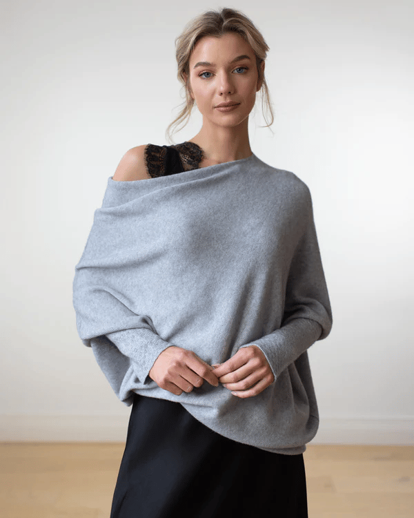 Johanne | Dame Off-Shoulder Sweater med Løs Pasform - Freya Kobenhavn