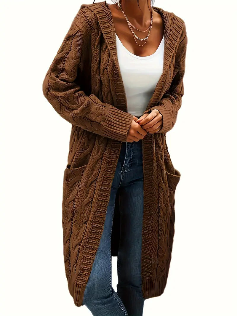 Charline | Women’s Knit Long Sweater with Front Pockets - Freya Kobenhavn