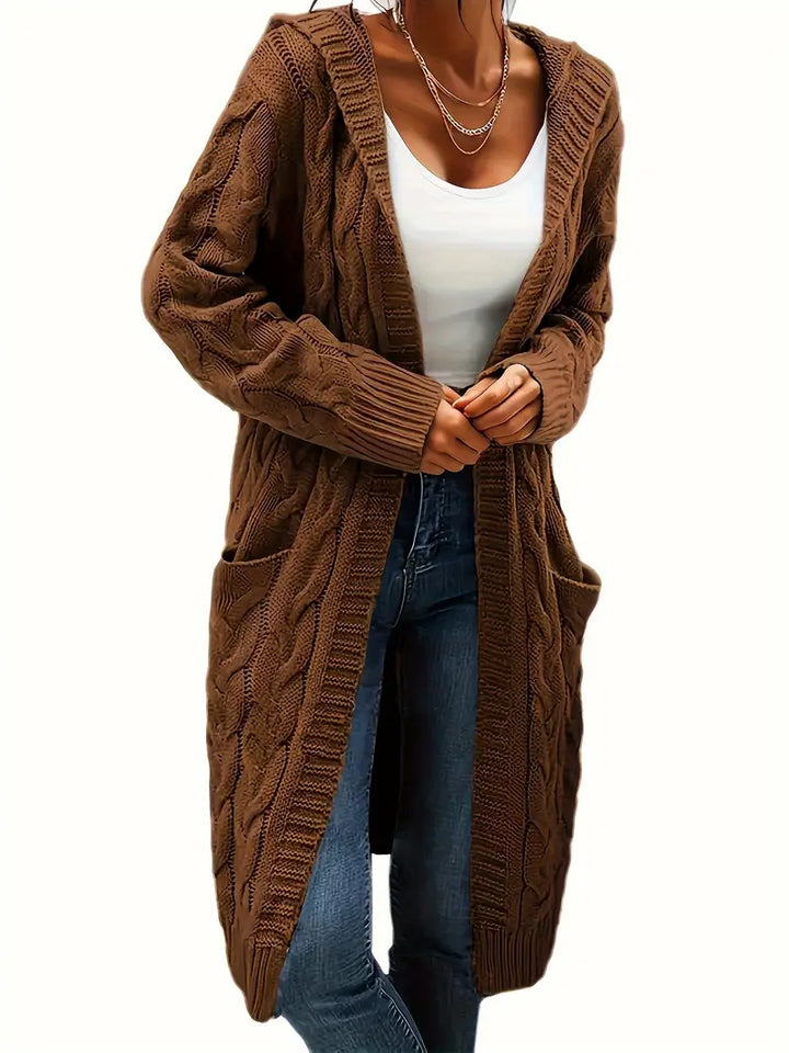 Charline | Women’s Knit Long Sweater with Front Pockets - Freya Kobenhavn