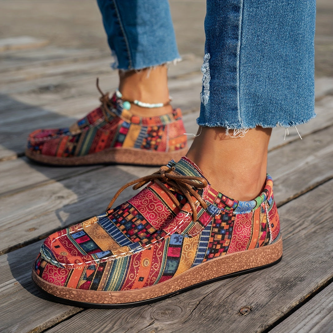 Vero | Dame Sneakers med Etnisk Mønster - Freya Kobenhavn