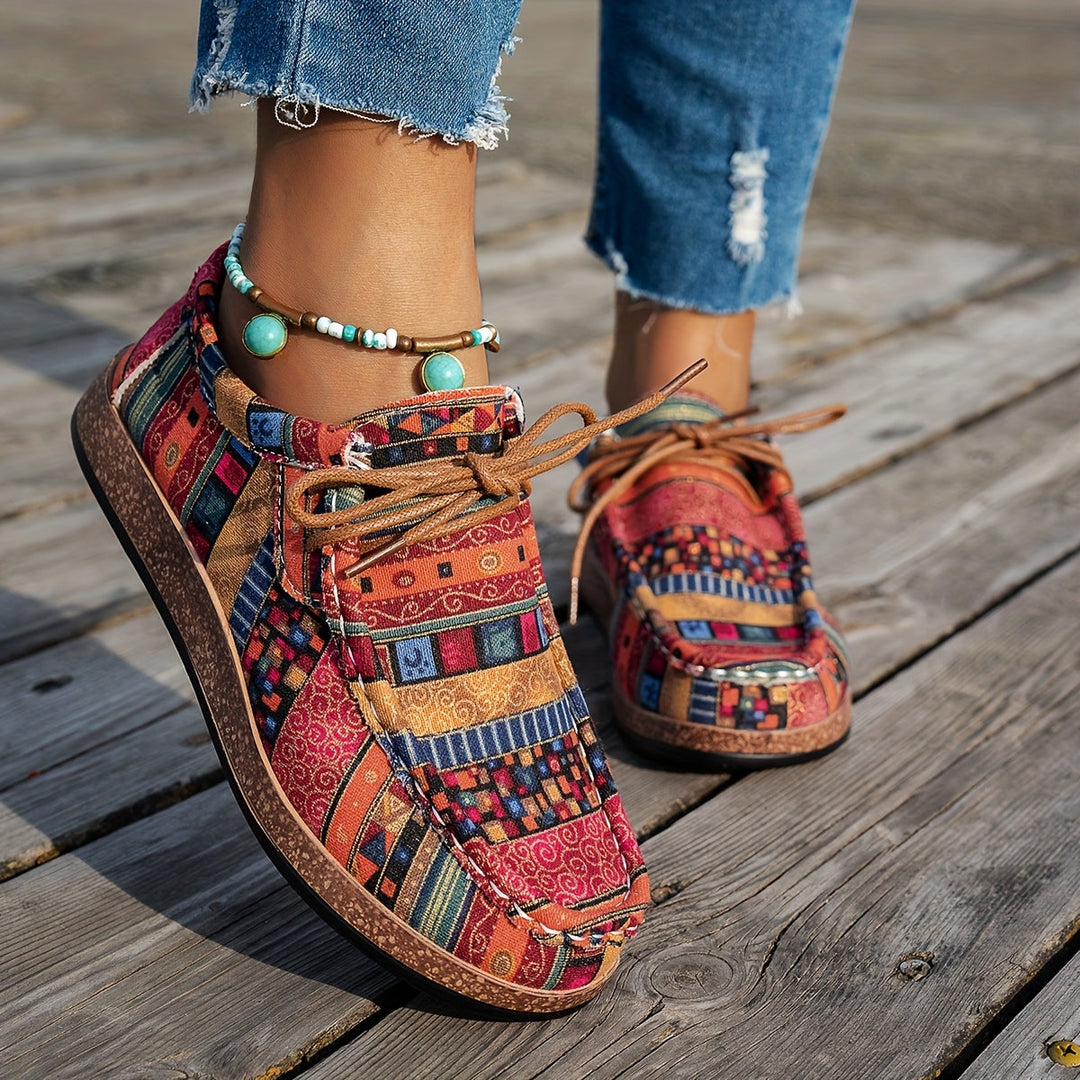 Vero | Dame Sneakers med Etnisk Mønster - Freya Kobenhavn
