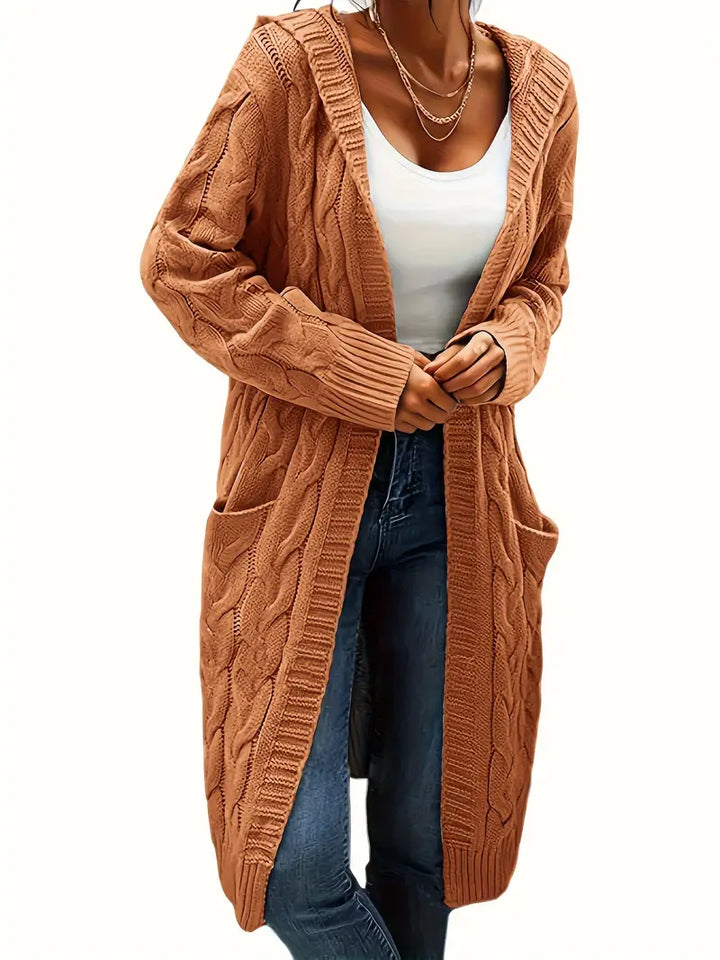 Charline | Women’s Knit Long Sweater with Front Pockets - Freya Kobenhavn