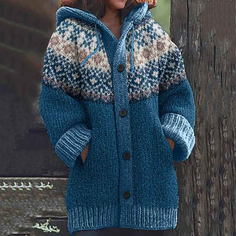 Augusta™ | Vinter Hættetrøje Cardigan - Freya Kobenhavn