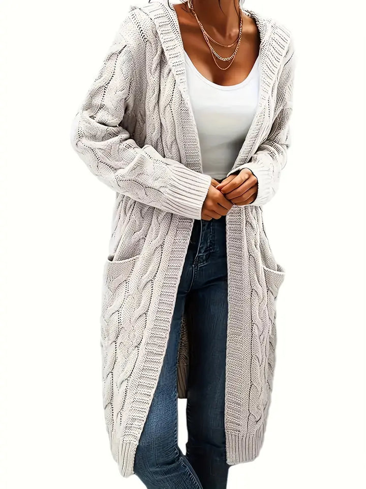 Charline | Women’s Knit Long Sweater with Front Pockets - Freya Kobenhavn