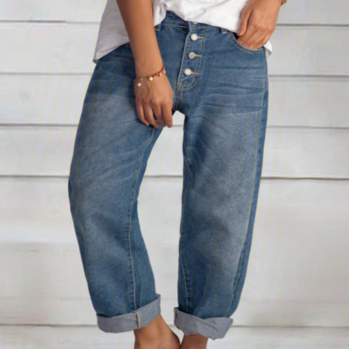 Johanne | Stilfulde Og Behagelige Jeans Med Vide Ben - Freya Kobenhavn