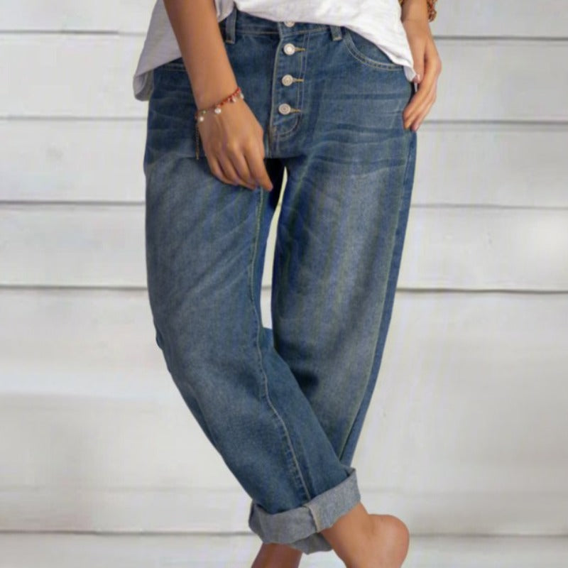 Johanne | Stilfulde Og Behagelige Jeans Med Vide Ben - Freya Kobenhavn