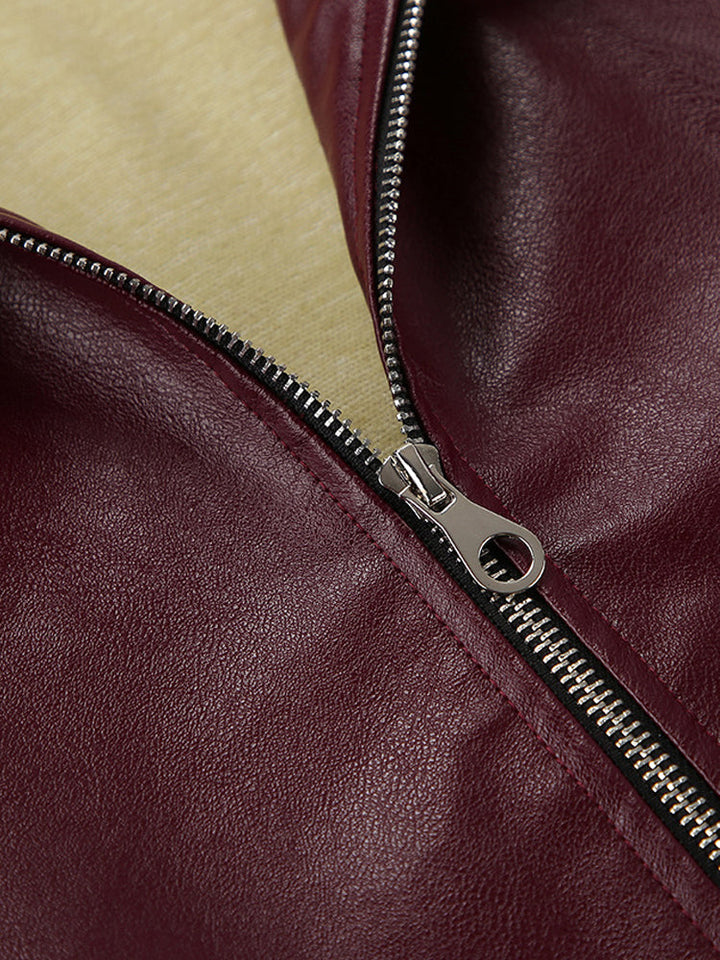 Runa | Vinter Dame Lynlås Jakke i Kunstlæder - Freya Kobenhavn