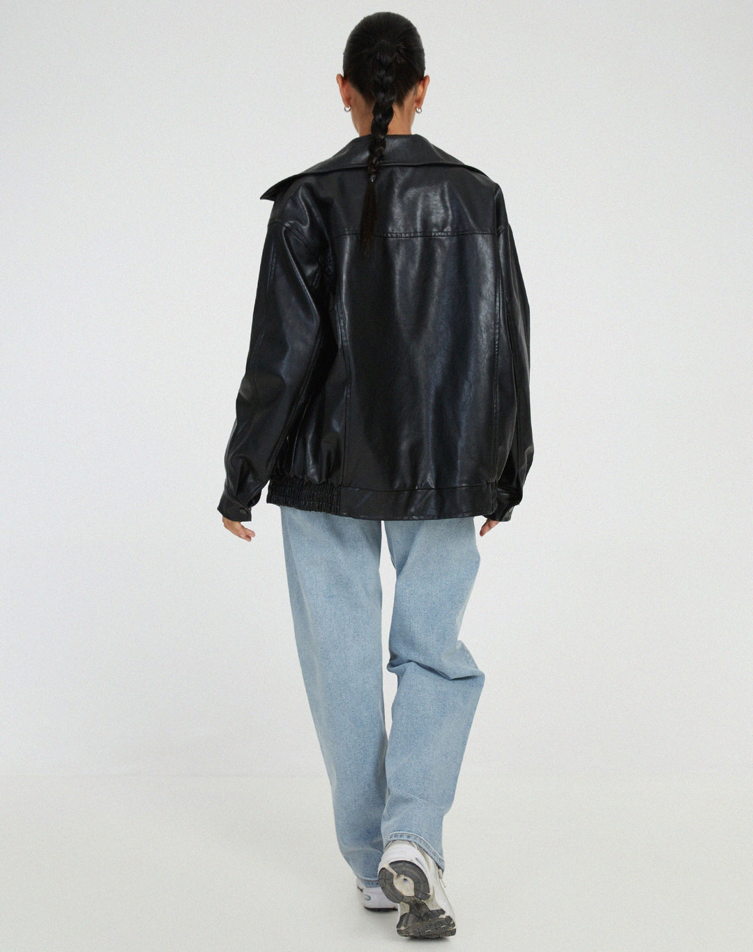 Andrea | Elegant Og Stilfuld Oversized Læderjakke - Freya Kobenhavn