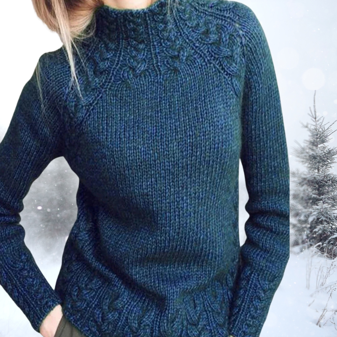 Freja™ | Hyggelig Kabelstrikket Sweater - Freya Kobenhavn