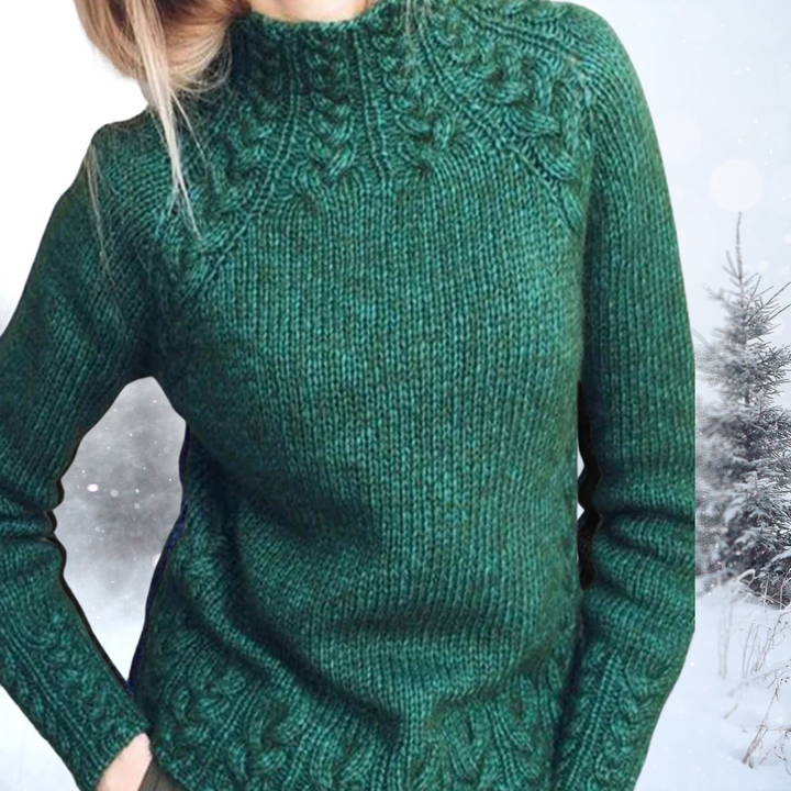 Freja™ | Hyggelig Kabelstrikket Sweater - Freya Kobenhavn