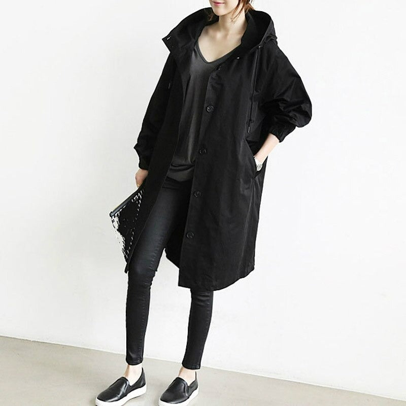 Agnes | Afslappet Hættetrenchcoat - Freya Kobenhavn