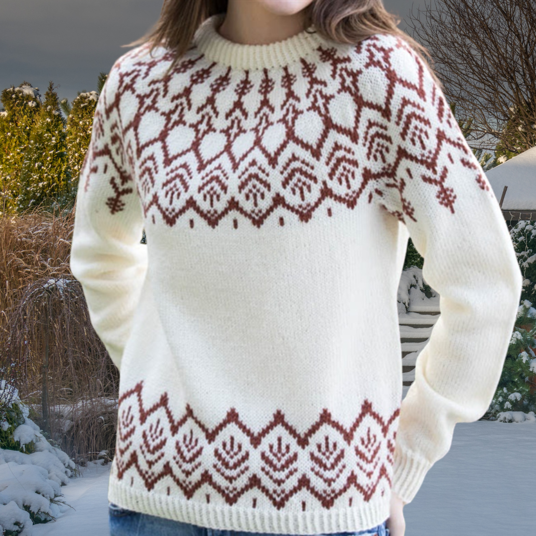 Elin™ | Hyggelig Strikket Vintersweater - Freya Kobenhavn
