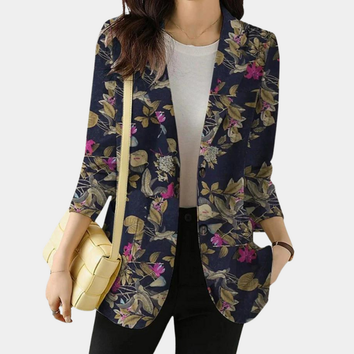 Lovise | Stilfuld Og Elegant Blomstret Blazer - Freya Kobenhavn