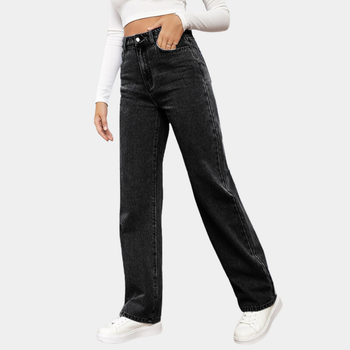 Rosalina | Højtaljede Jeans med Vide Ben - Freya Kobenhavn