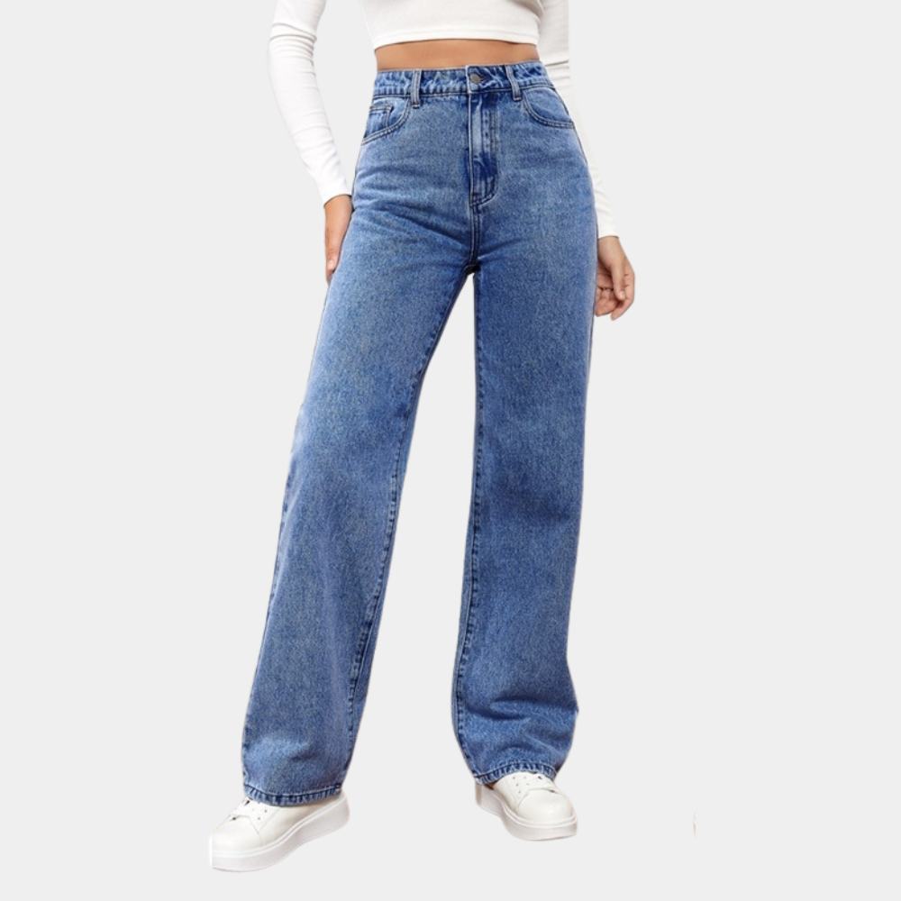 Rosalina | Højtaljede Jeans med Vide Ben - Freya Kobenhavn