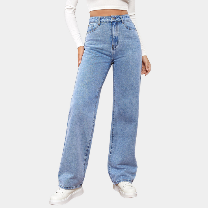 Rosalina | Højtaljede Jeans med Vide Ben - Freya Kobenhavn