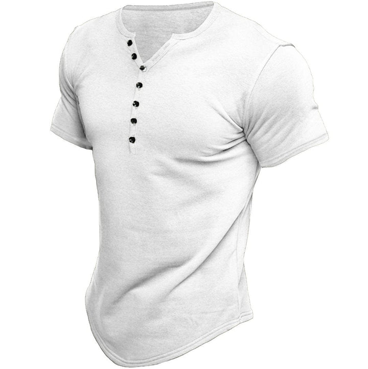 Baldur | Slim Fit T-shirt med Knapper - Freya Kobenhavn