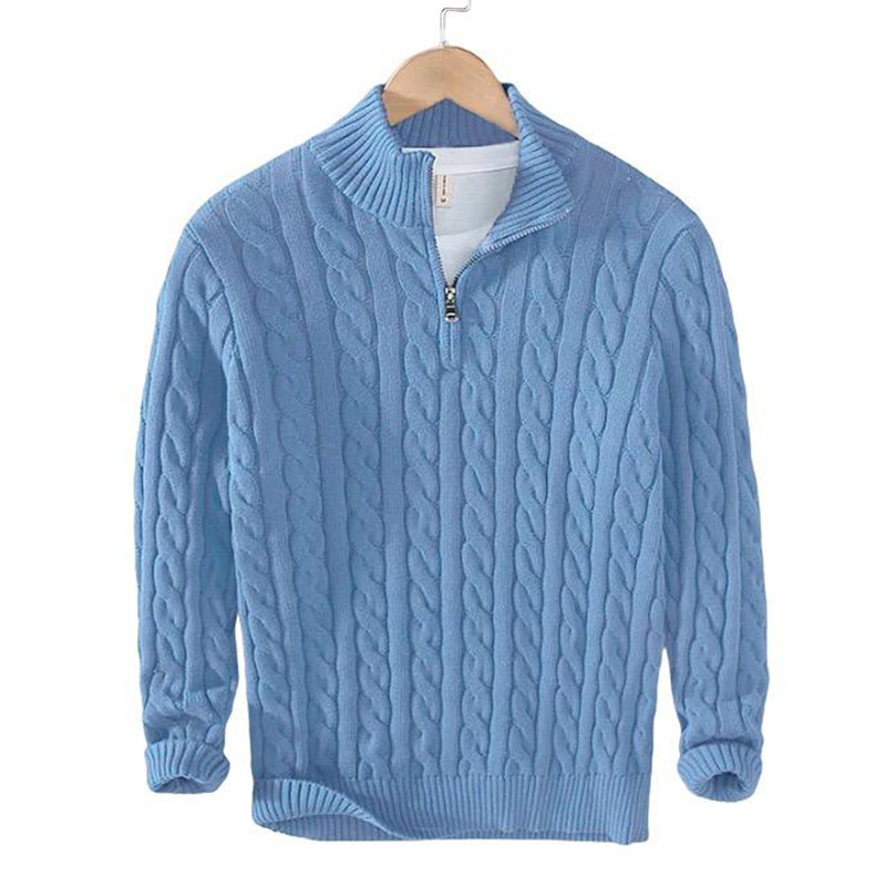 Nils™ | Kabelsweater med lynlås - Freya Kobenhavn