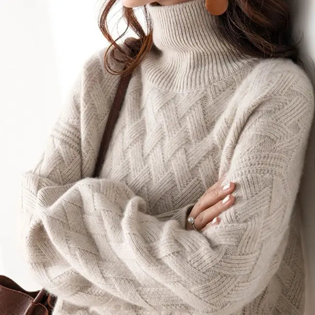Elvira | Dame Vinter Sweater med Rullekrave Pasform - Freya Kobenhavn